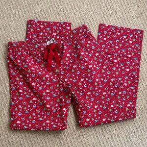NWOT Vineyard Vines Nautical Christmas Red Cotton PJ Pants